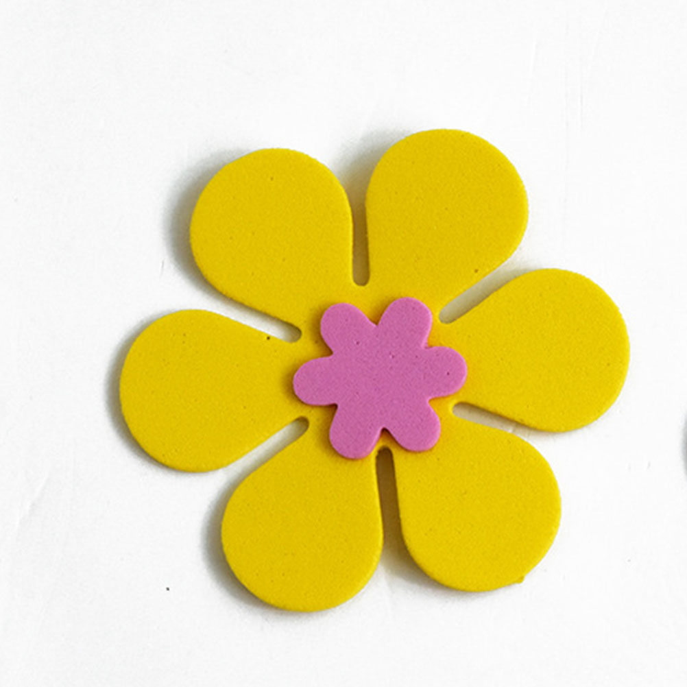 Flower Supplies - 120Pcs Cute Flower Design Foam Stickers