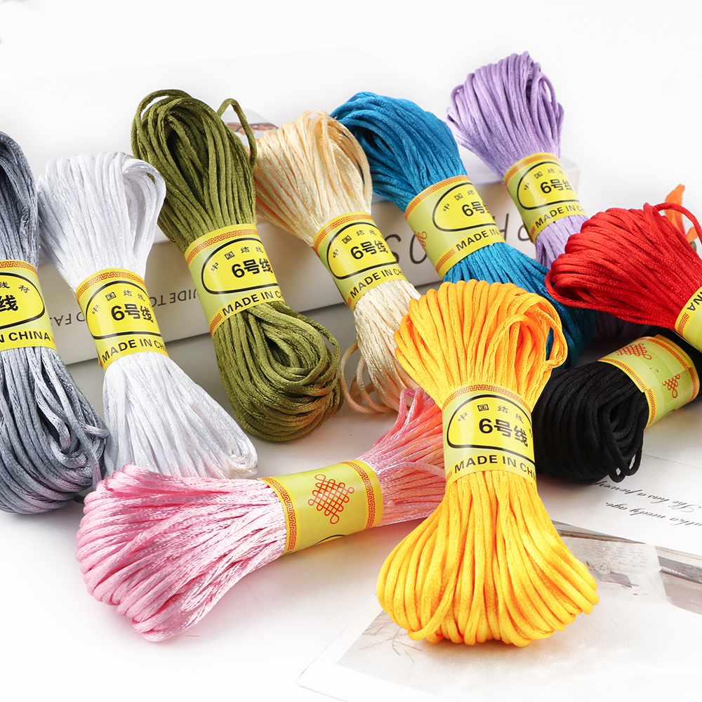 Ribbon Wired Satin - 2mm 18m/Lot Satin Nylon Trim Cord