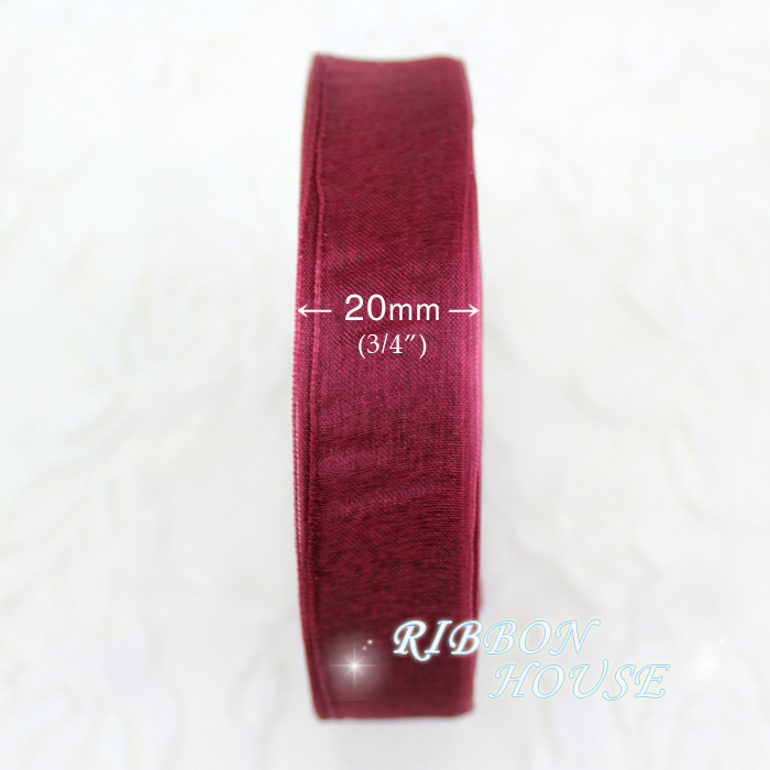 (50 yards/roll) 3/4'' (20mm) W - مراجعة Ribbon Organza Roll وسعره