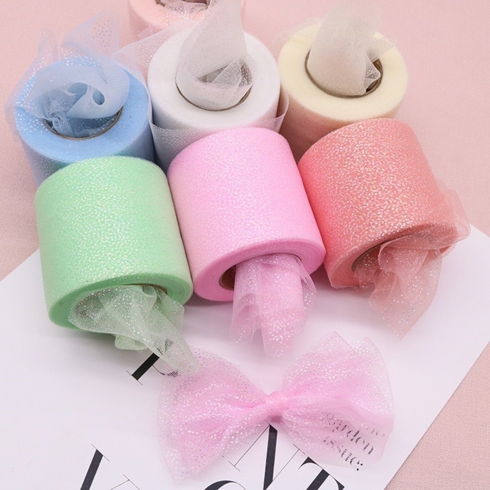6CM 25Yards Crystal Sequin Rib - مراجعة Ribbon Organza Roll وسعره