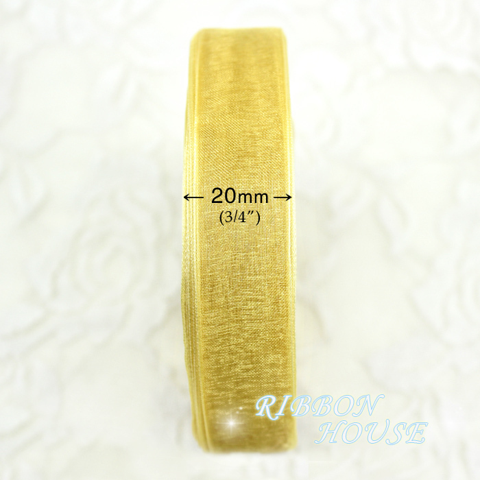 (50 yards/roll) 3/4'' (20mm) P - مراجعة Ribbon Organza Roll وسعره