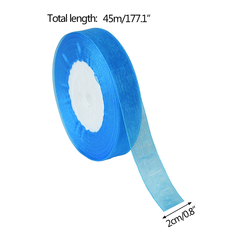 2cm Solid Color Organza Tulle  - مراجعة Ribbon Organza Roll وسعره