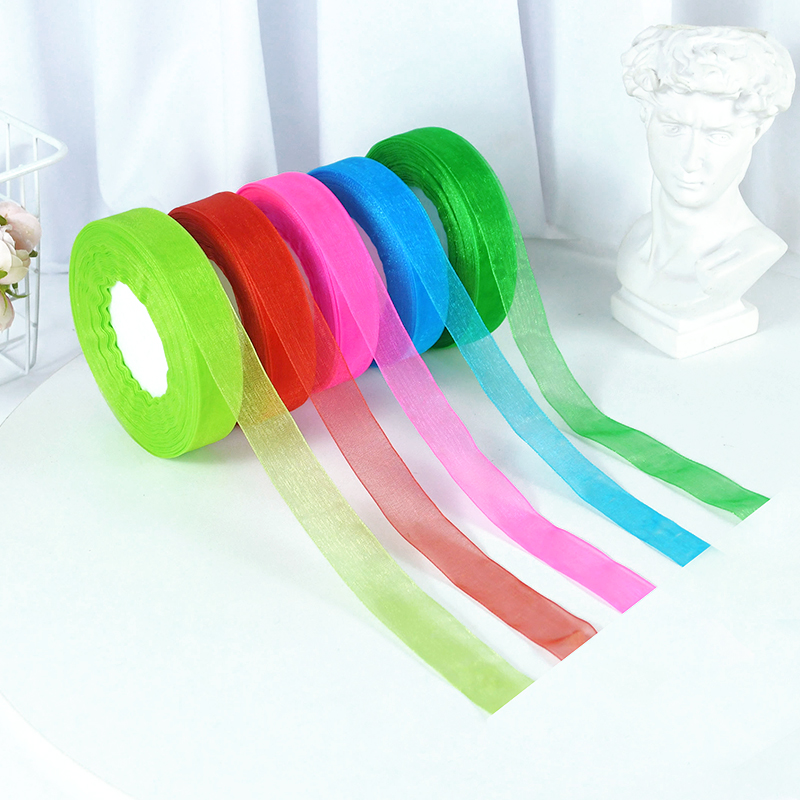 2cm Solid Color Organza Tulle  - مراجعة Ribbon Organza Roll وسعره