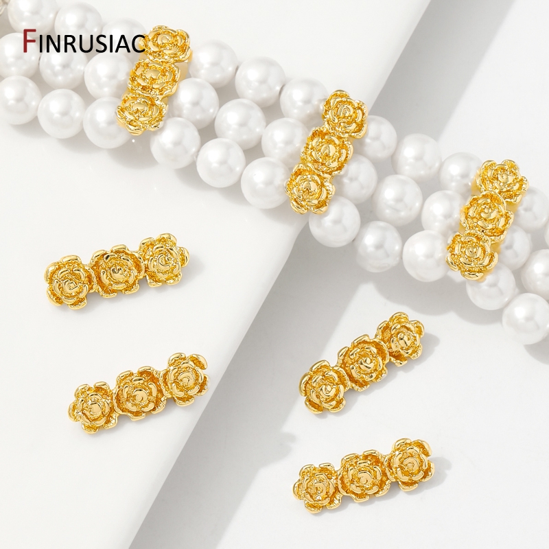 18K Gold Plated Brass Rose Flo - مراجعة Flower Supplies وسعره