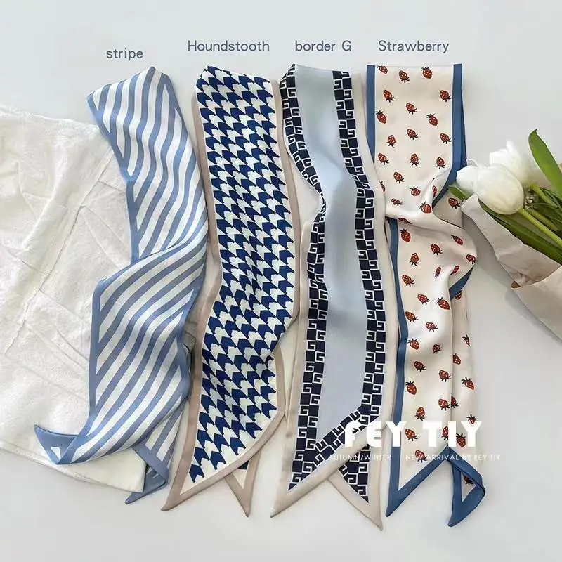 Set Series Silk Satin Scarf Wo - مراجعة Ribbon Wired Satin وسعره