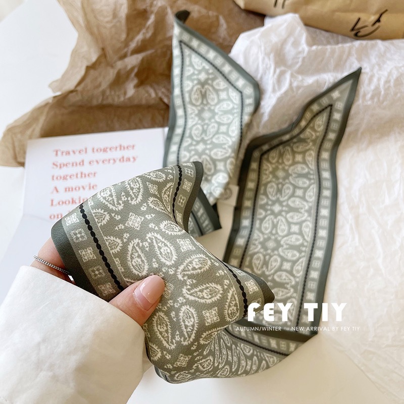 Set Series Silk Satin Scarf Wo - مراجعة Ribbon Wired Satin وسعره