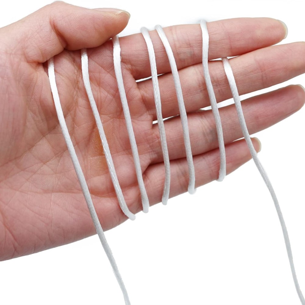 0.8/1.5mm Nylon Satin Cord Chi - مراجعة Ribbon Wired Satin وسعره