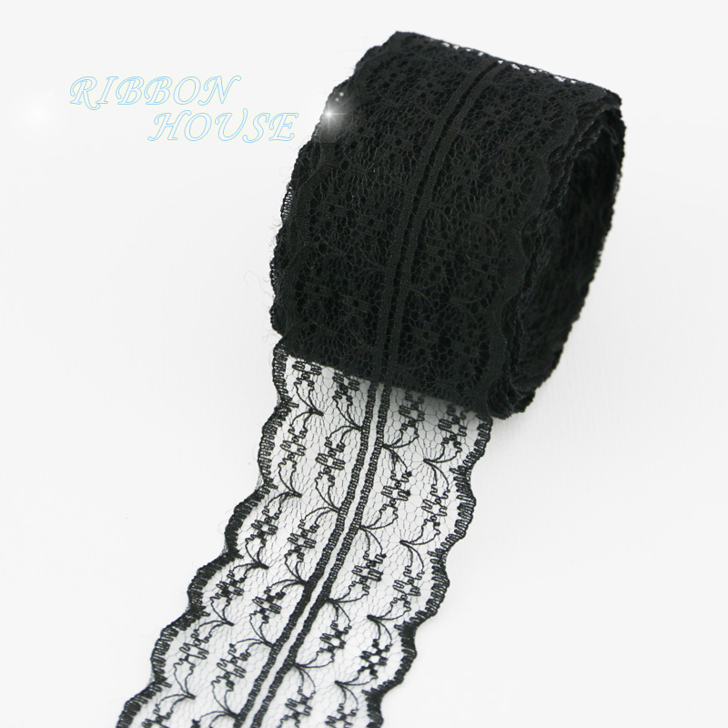 (5 yards/roll) 45mm White lace - مراجعة Ribbon Organza Roll وسعره