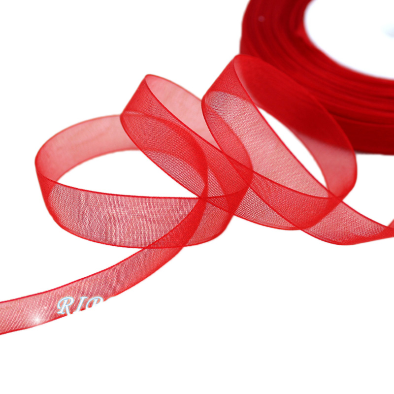 (50 yards/roll) 12mm organza r - مراجعة Ribbon Organza Roll وسعره
