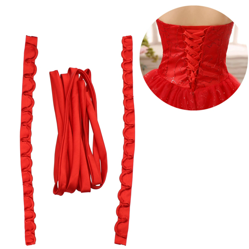 3PCS/Set Satin Wedding Dress Z - مراجعة Ribbon Wired Satin وسعره