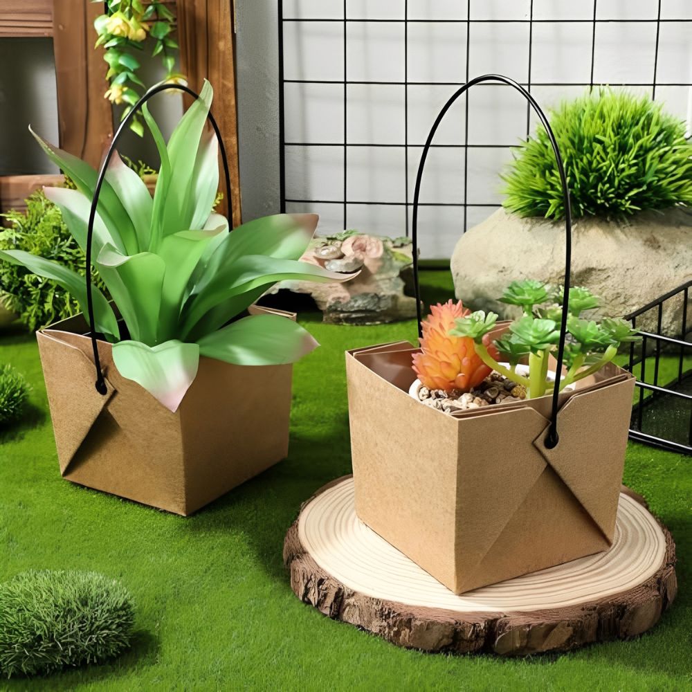 10pcs Kraft Paper Flower Baske - مراجعة Florist Supply Paper وسعره