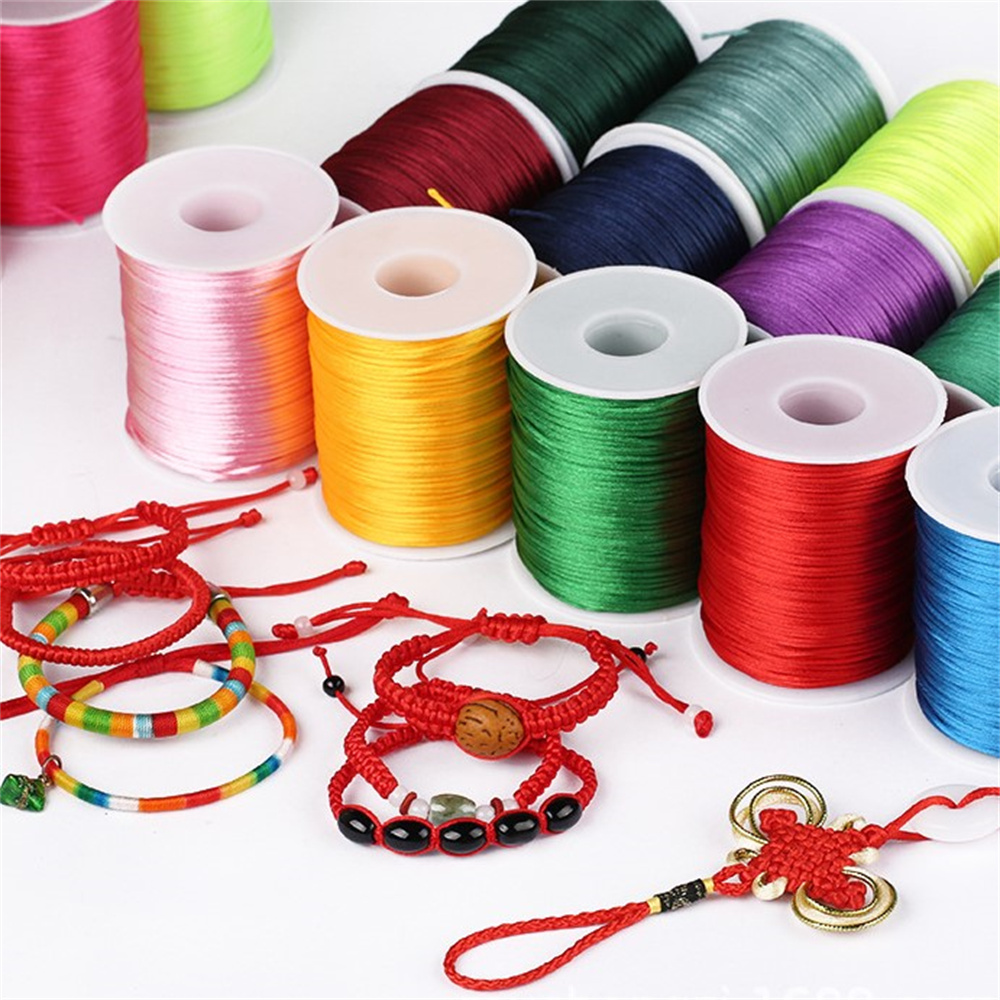 1mm Rope  50meters/roll Satin  - مراجعة Ribbon Wired Satin وسعره