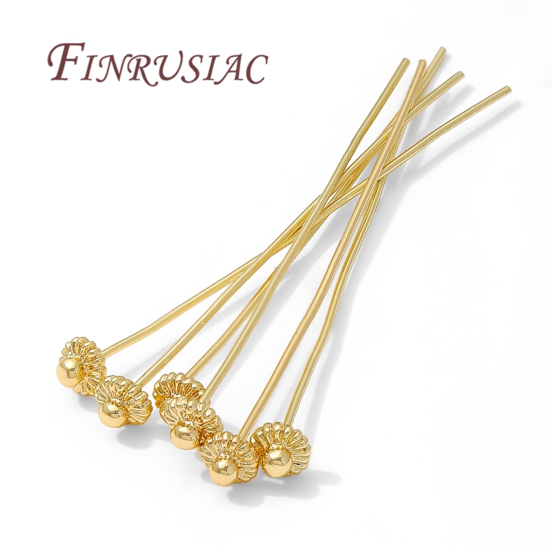 10/20Pcs/Lot 18K Gold-plated P - مراجعة Flower Supplies وسعره