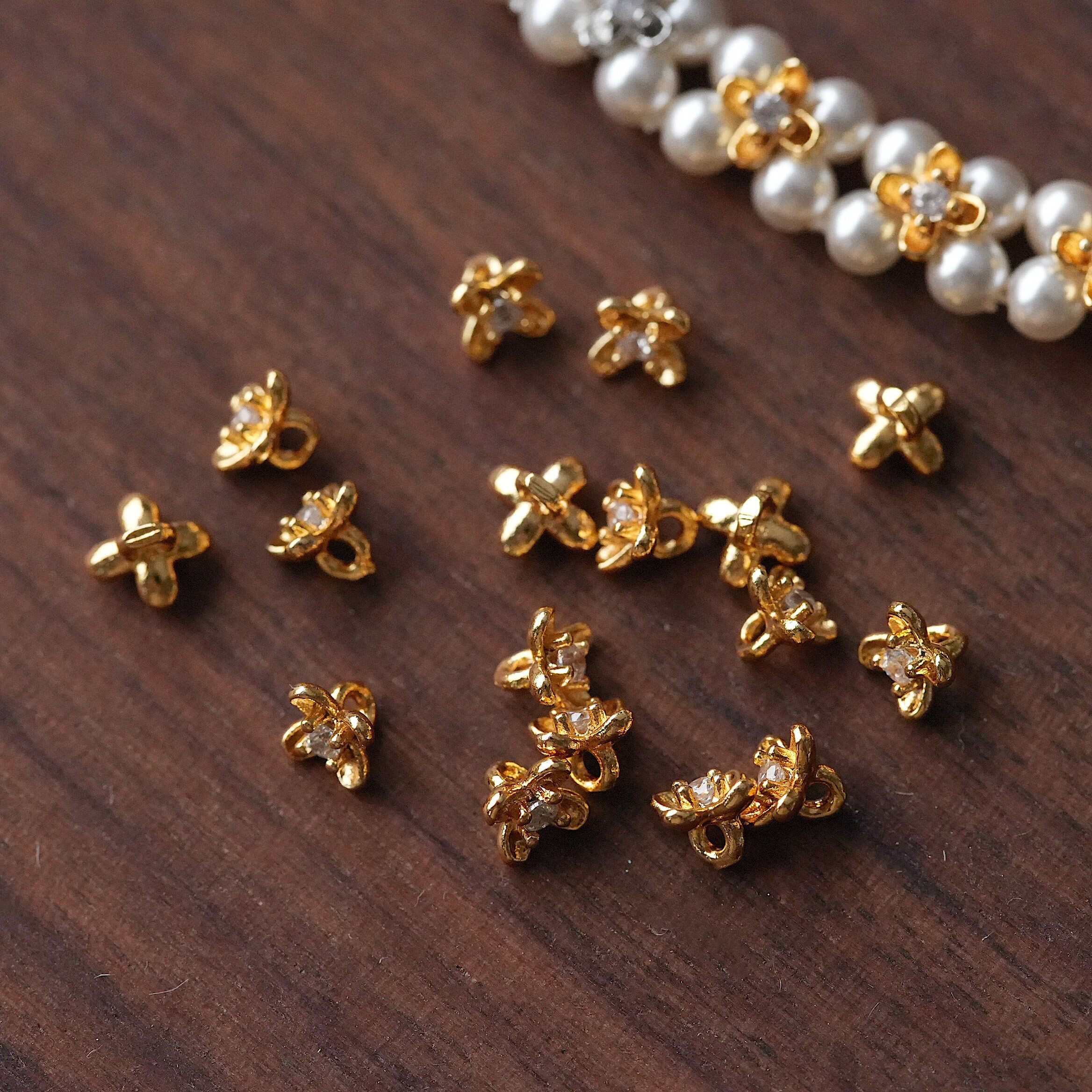 20PCS Gold Plated Brass Mini Z - مراجعة Flower Supplies وسعره