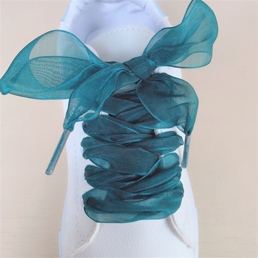 1 Pair 4cm Widen Organza Shoe  - مراجعة Ribbon Wired Satin وسعره