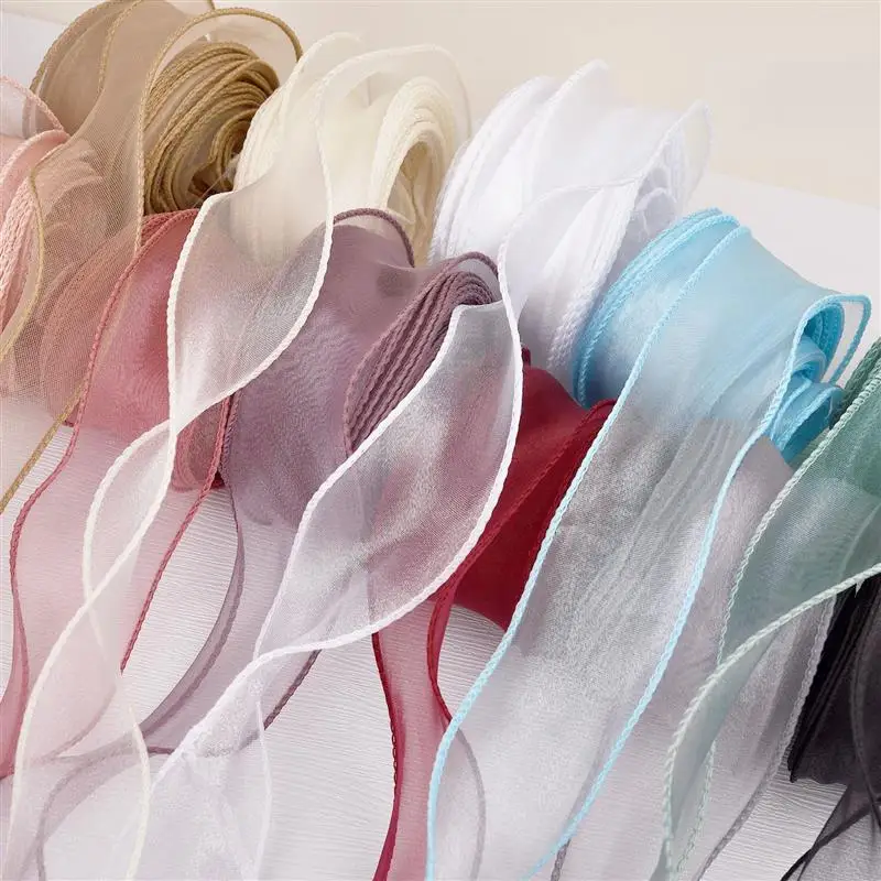 10m/ 2.2m Roll Solid Color Org - مراجعة Ribbon Organza Roll وسعره
