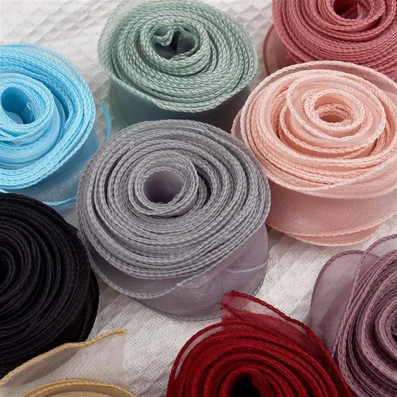10m/ 2.2m Roll Solid Color Org - مراجعة Ribbon Organza Roll وسعره