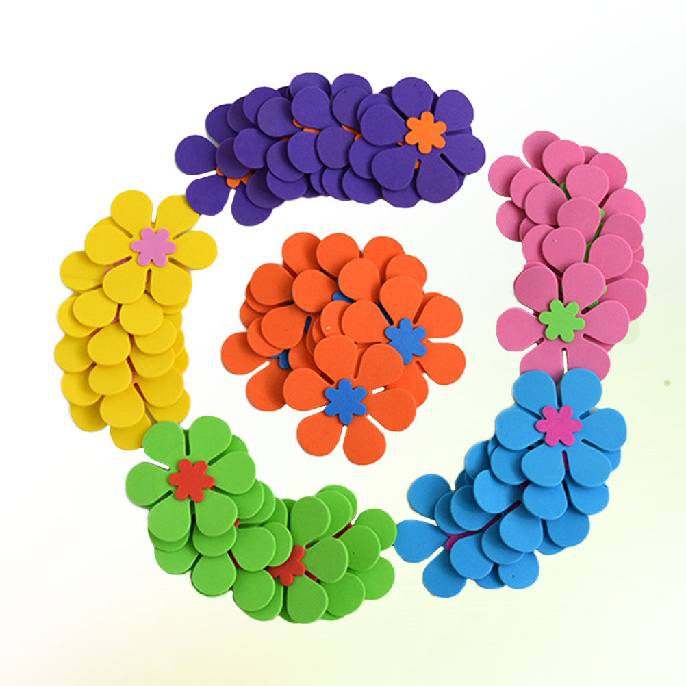 120Pcs Cute Flower Design Foam - مراجعة Flower Supplies وسعره
