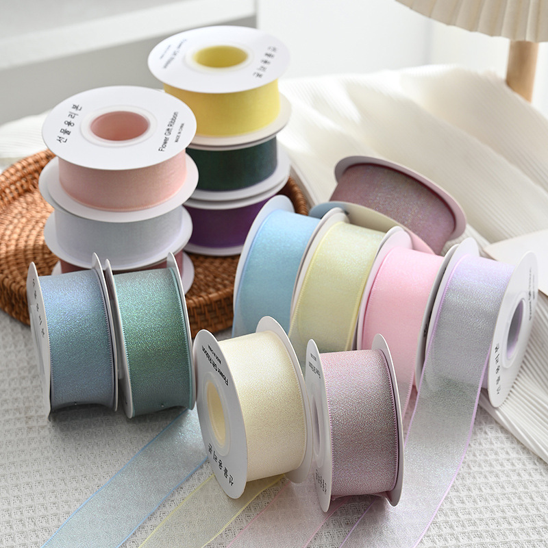 10Yards Roll 4CM Colorful Orga - مراجعة Ribbon Organza Roll وسعره