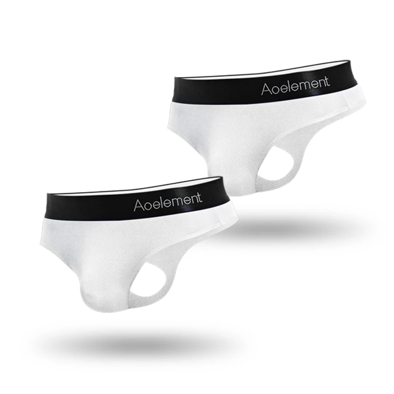 2PCS Men's low-waist solid-col - مراجعة Ribbon Wired Satin وسعره