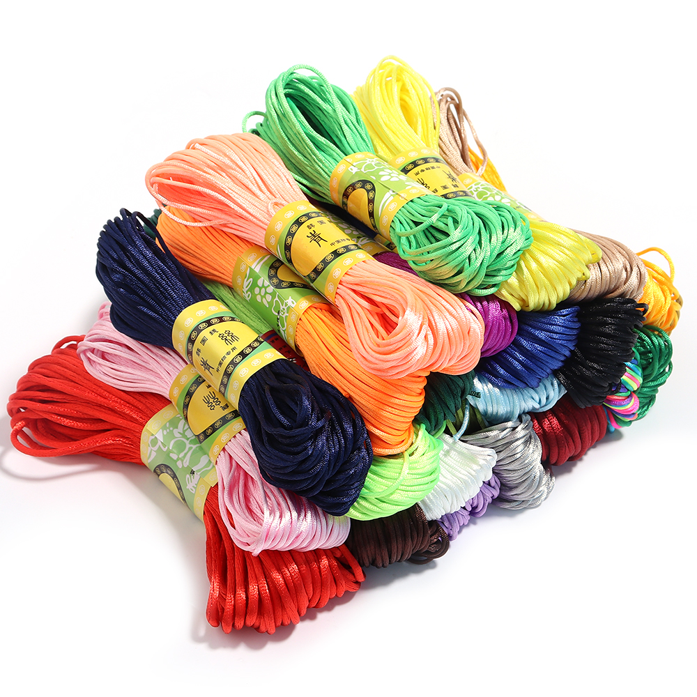 20m/lot Chinese Knotted Silk T - مراجعة Ribbon Wired Satin وسعره