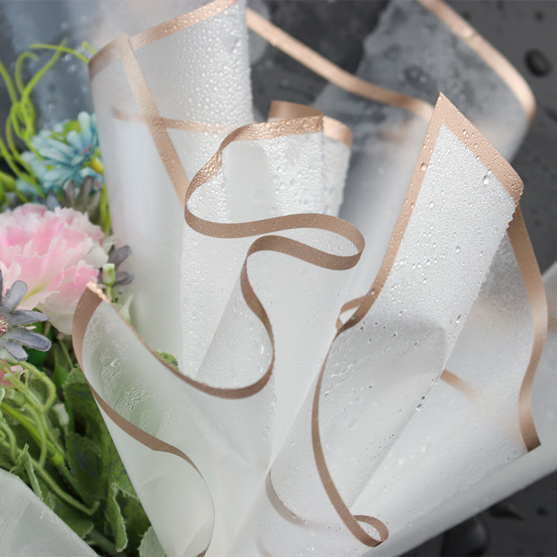 10pcs/set Waterproof Gold Bord - مراجعة Florist Supply Paper وسعره