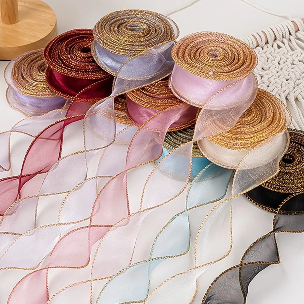 10 Yards/Roll Organza Ribbon w - مراجعة Ribbon Organza Roll وسعره