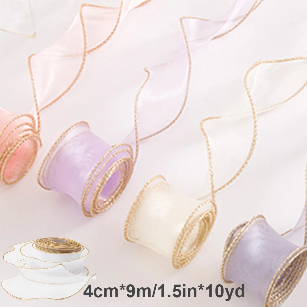 10 Yards/Roll Organza Ribbon w - مراجعة Ribbon Organza Roll وسعره
