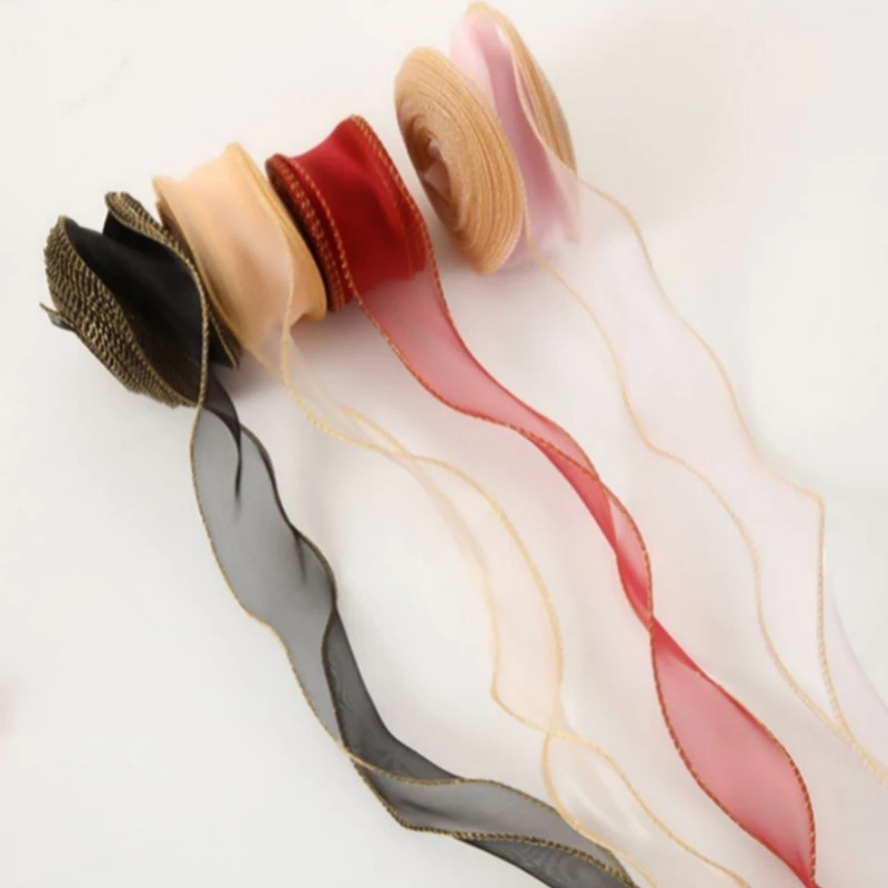 10 Yards/Roll Organza Ribbon w - مراجعة Ribbon Organza Roll وسعره