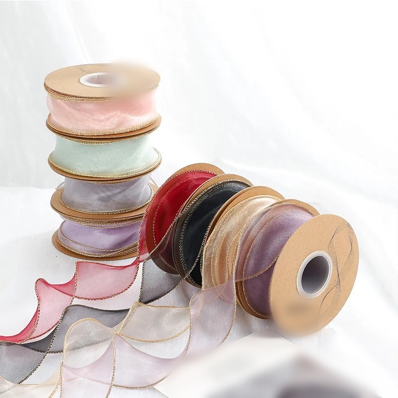 10 Yards/Roll Organza Ribbon w - مراجعة Ribbon Organza Roll وسعره
