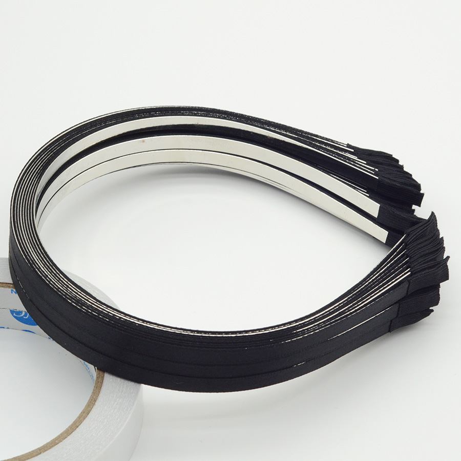 10PCS 5mm Black Satin Ribbon C - مراجعة Ribbon Wired Satin وسعره